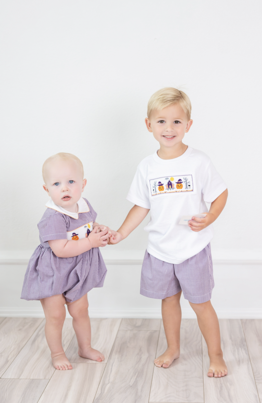 Smocked Halloween Short Set