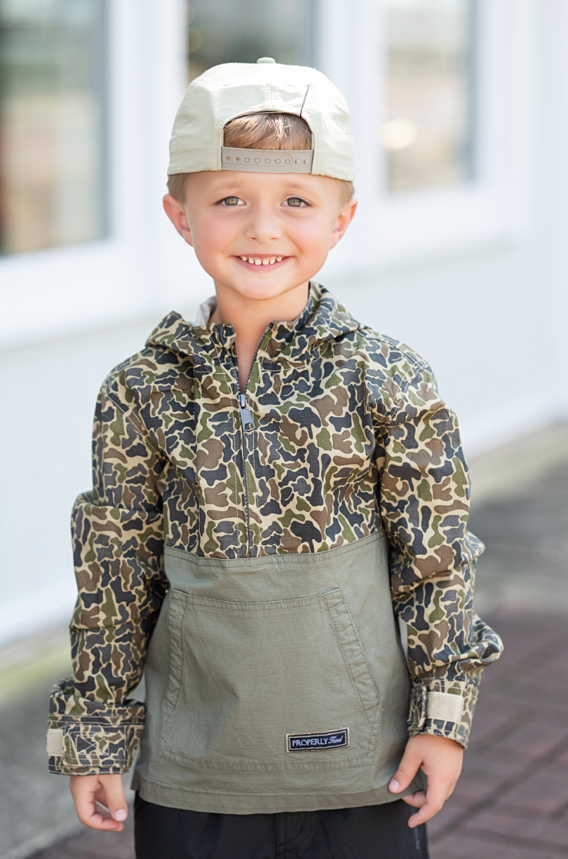 Boys Ridge Anorak Vintage Camo