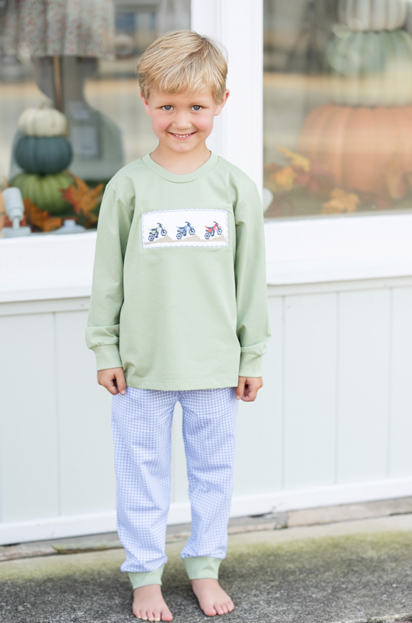 Motocross Smocked Jogger Pant Set