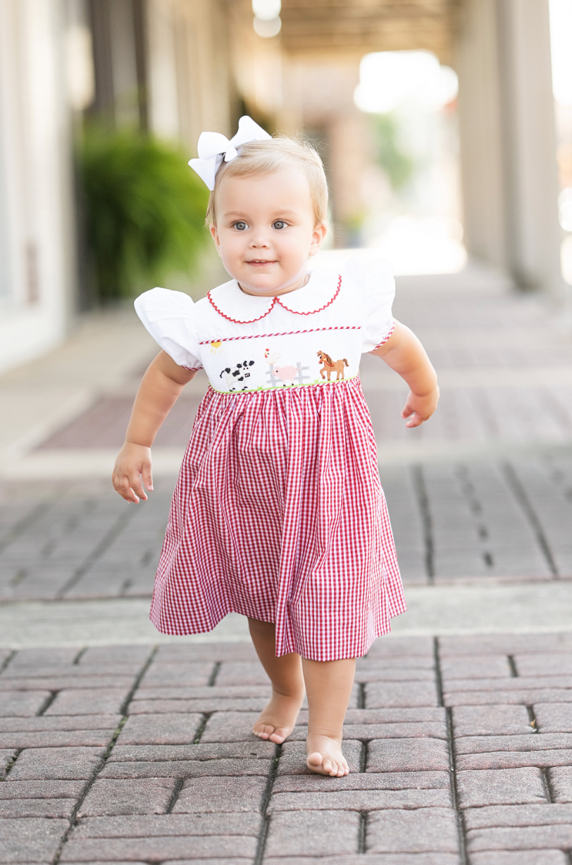 Smocked Farm Dress