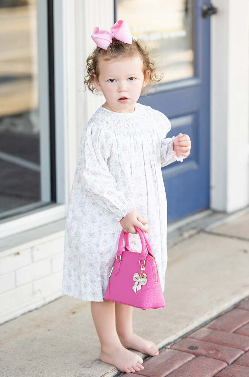 Soft Floral Smocked Bishop