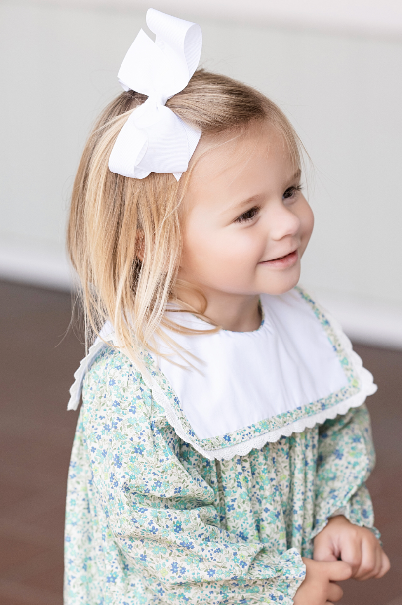 Blue Flower Reese Long Romper
