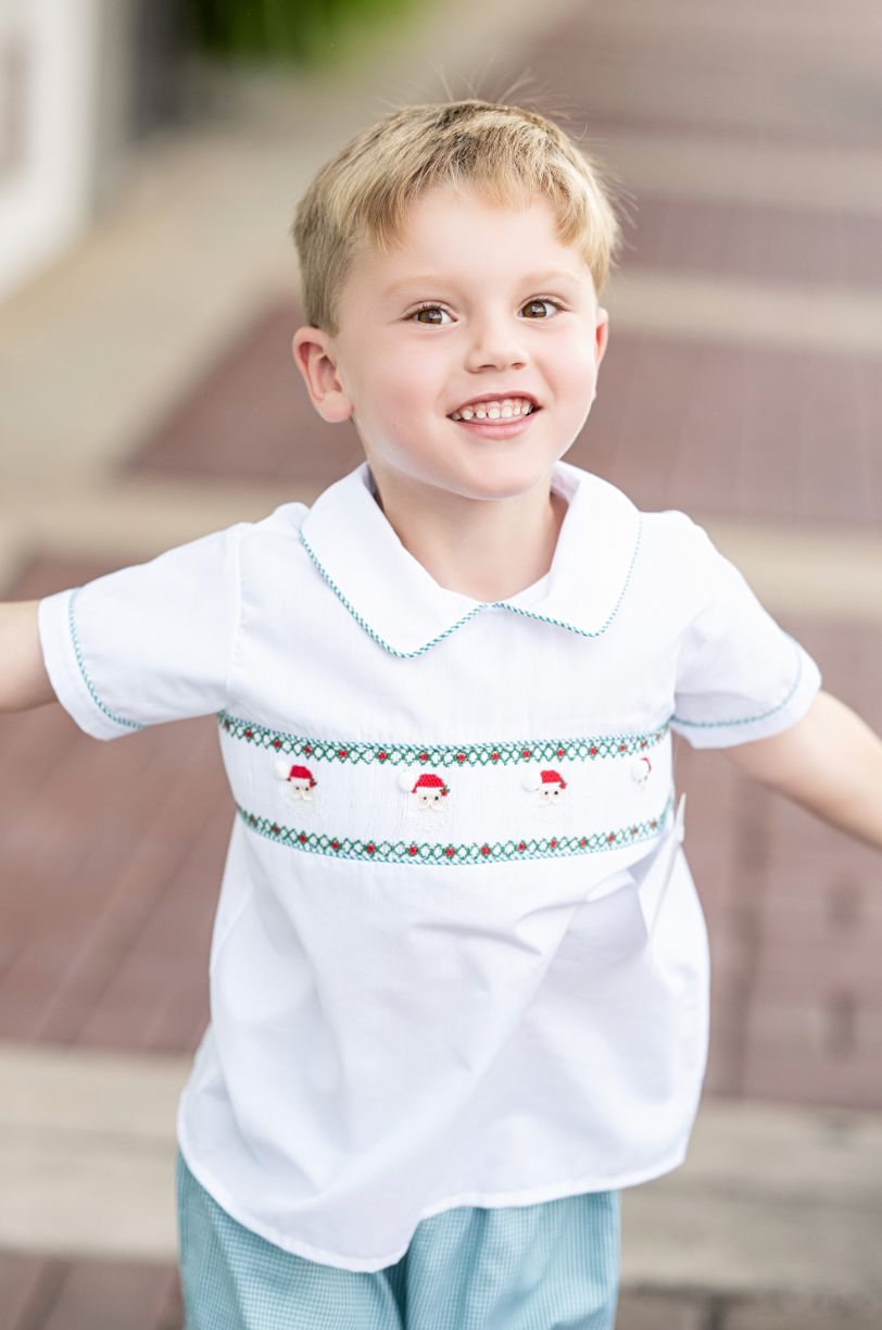 Santa Smocked Pant Set