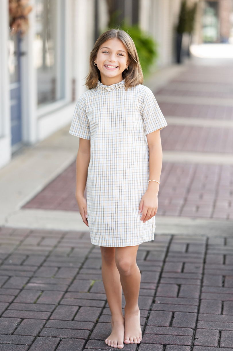Pecan Plaid Aline Dress