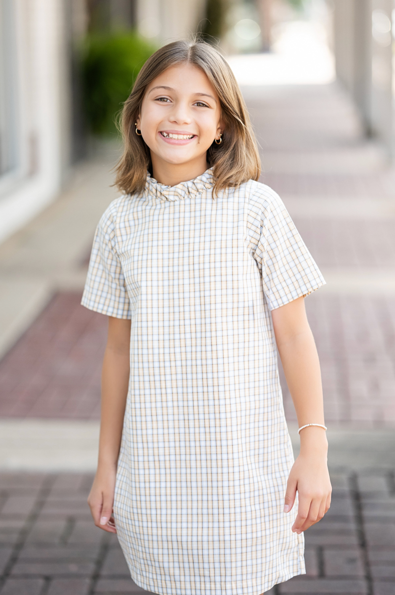 Pecan Plaid Aline Dress