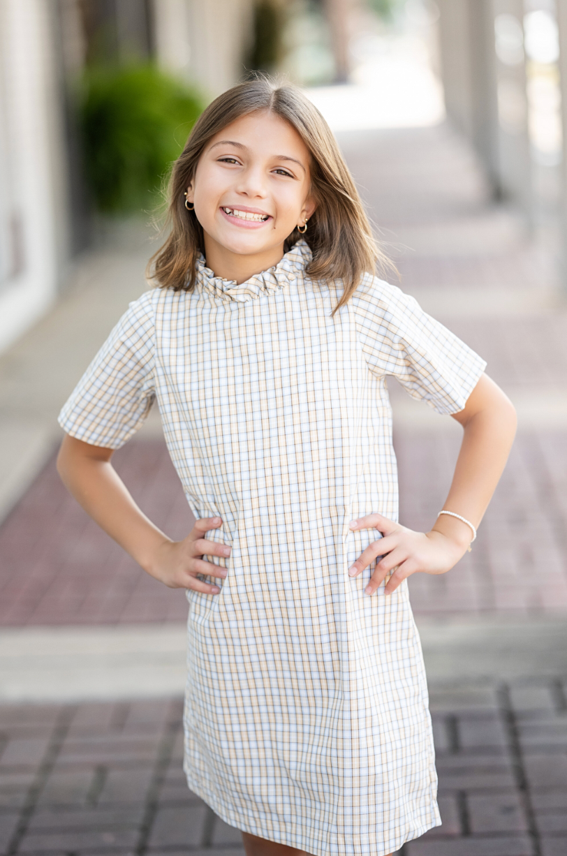Pecan Plaid Aline Dress