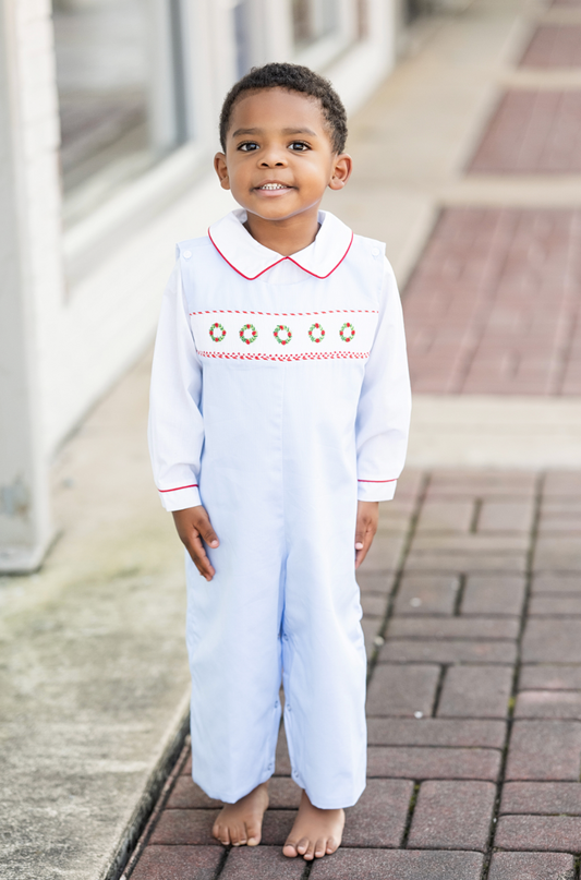 Wreath Smocked Longall