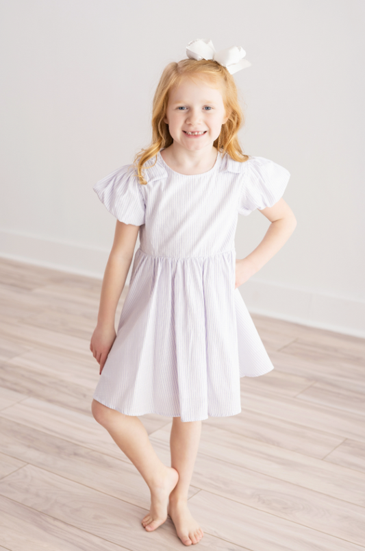 Stripe Amber Bow Dress