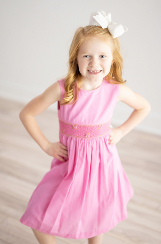 Fil a Fil Smock Dress