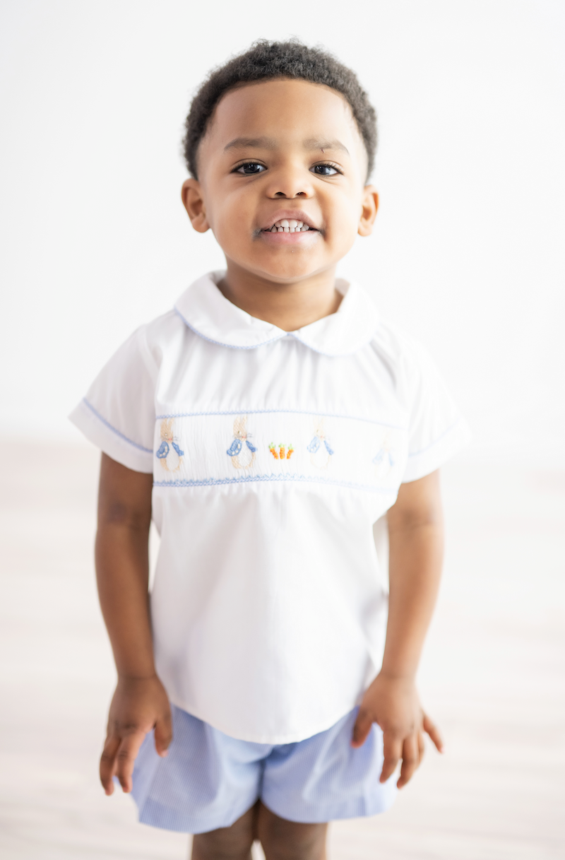 Peter Rabbit Smocked Short Set