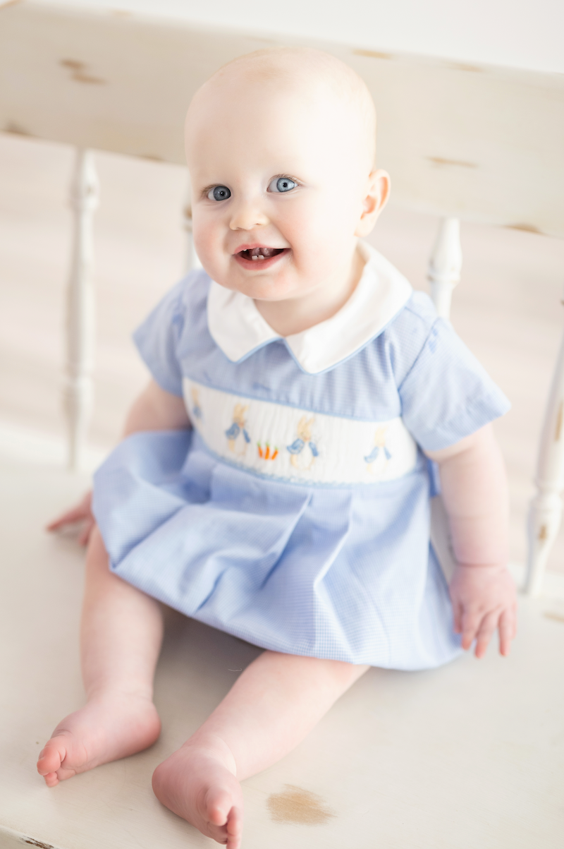Peter Rabbit Smocked Bubble