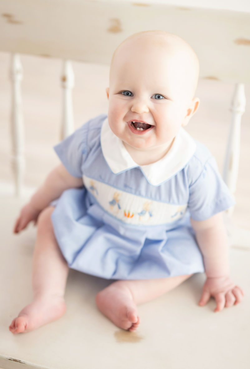 Peter Rabbit Smocked Bubble