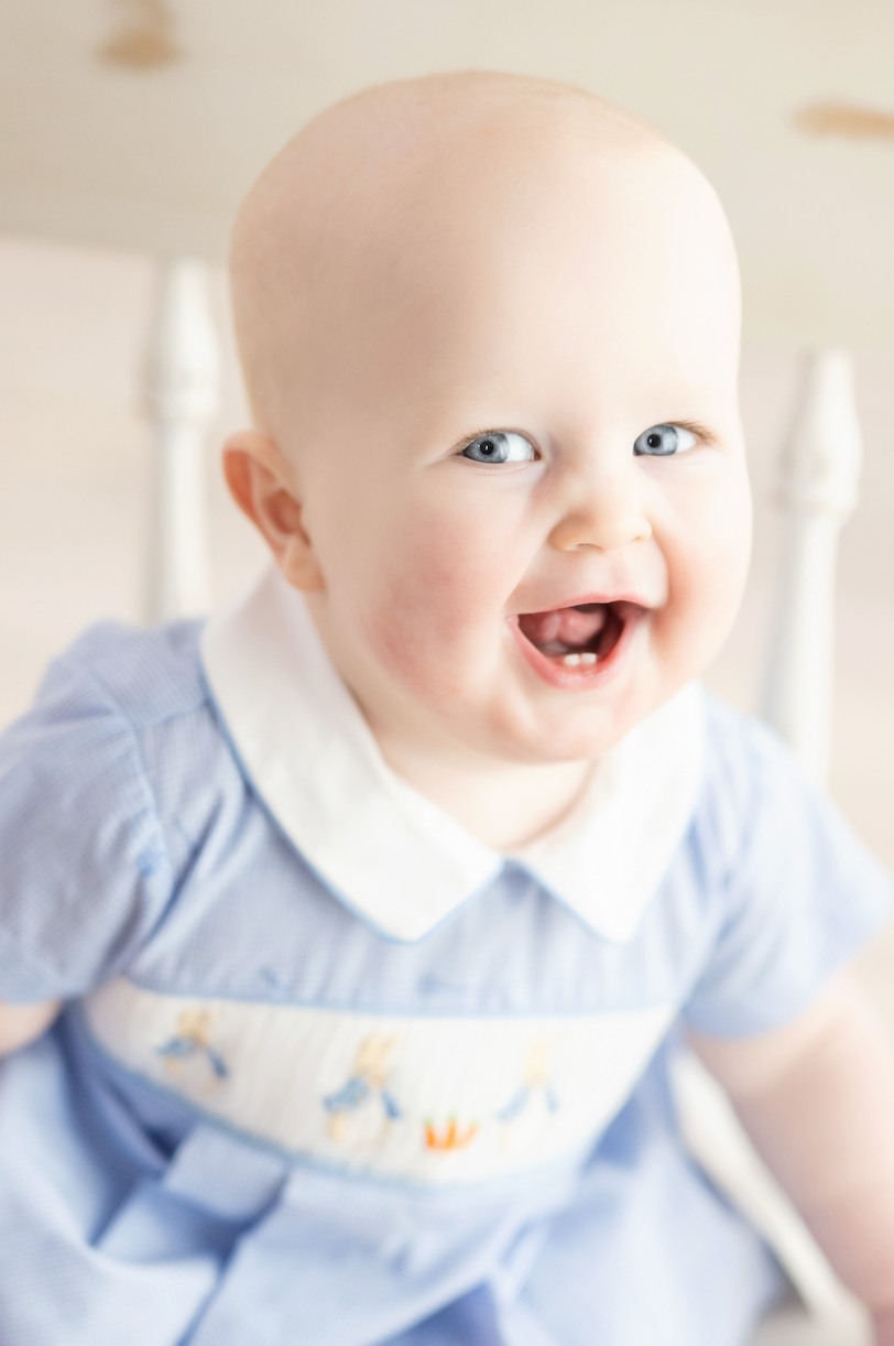 Peter Rabbit Smocked Bubble
