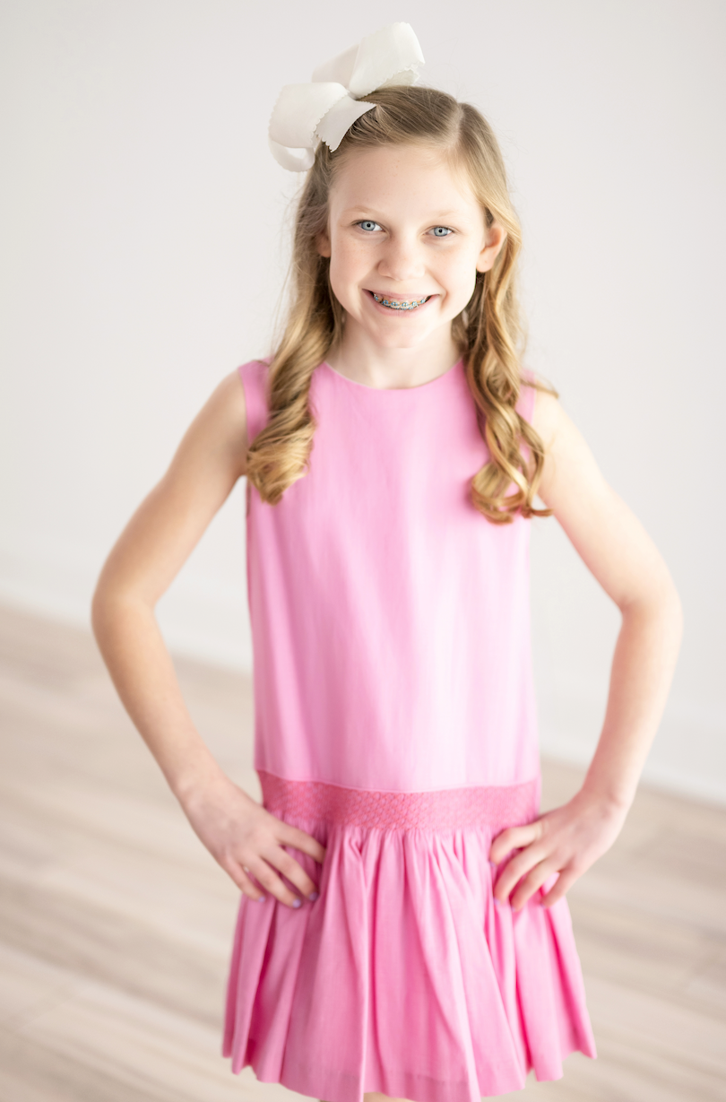 Fil a Fil Smock Dress