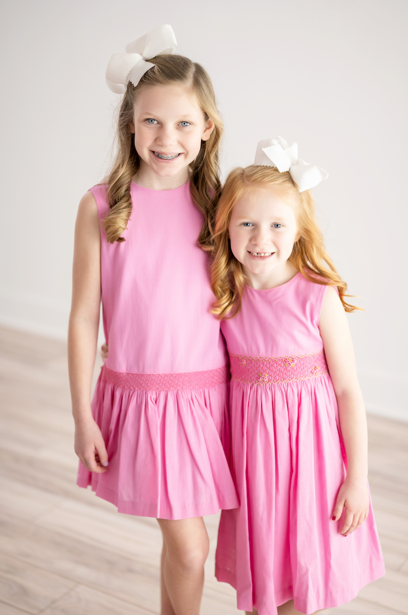 Fil a Fil Smock Dress