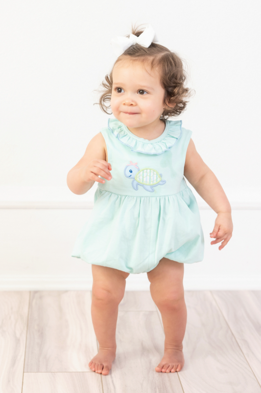 Turtle Tides Knit Romper