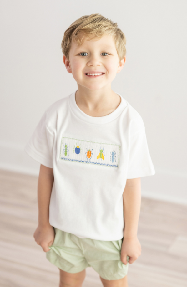 Insect Smocked Short Set