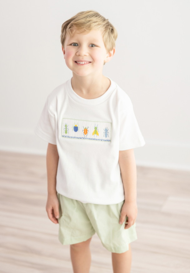 Insect Smocked Short Set