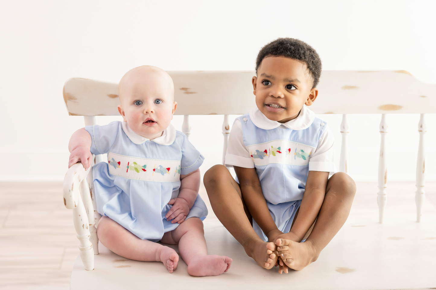 Airplane Smocked Shortall