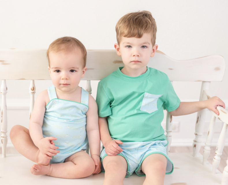 A Little Snappy Silas Sunsuit