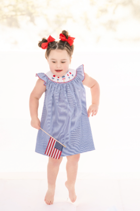 Popsicle Smocked Bishop Dress