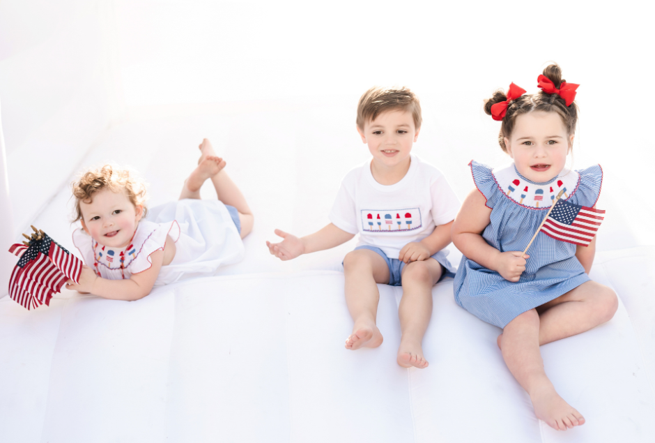 Popsicle Smocked Bishop Bloomer Set
