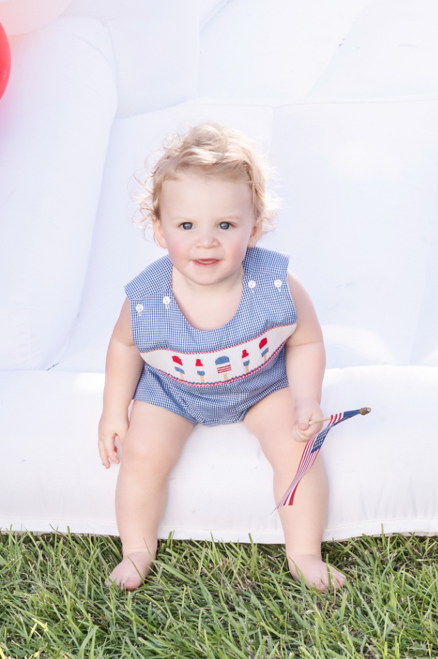 Popsicle Smocked Shortall