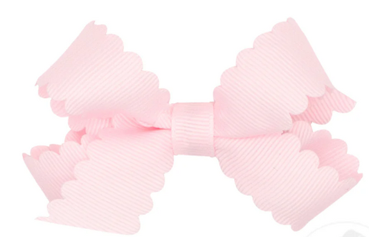 Scalloped Grosgrain Hair Bow