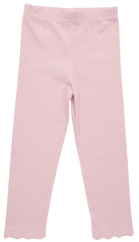 Scalloped Microgingham Leggings