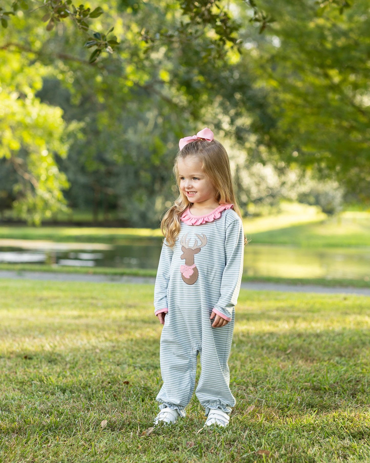Deer Ruffle Romper