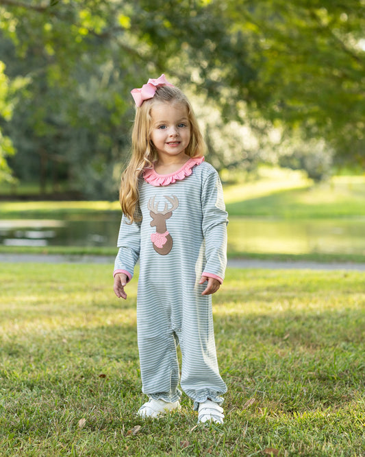 Deer Ruffle Romper