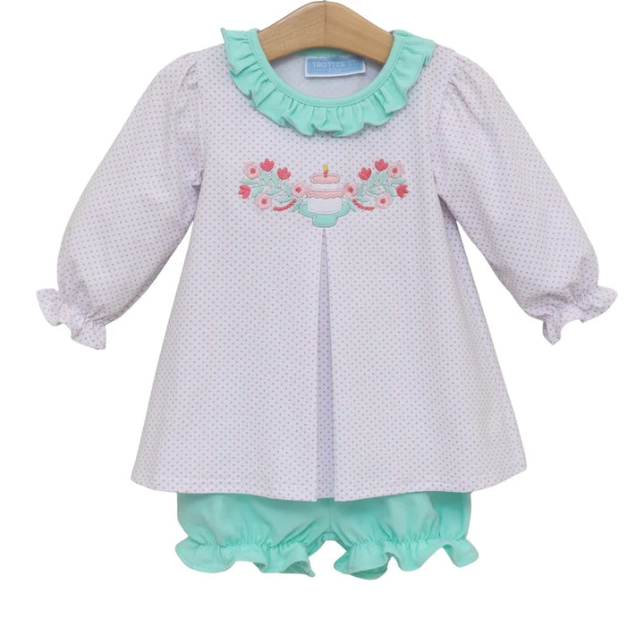 Birthday Ruffle Bloomer Set