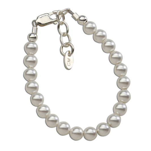 Sterling Silver Baby’s 1st Pearls Bracelet