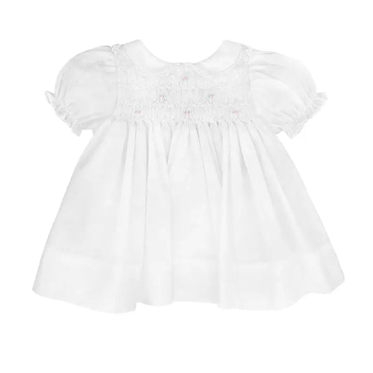 Smocked Dress with Bloomer & Hat