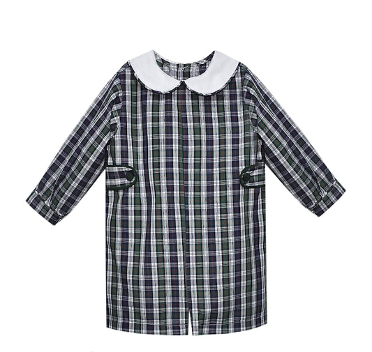 Plaid Train Rowan Boy Romper