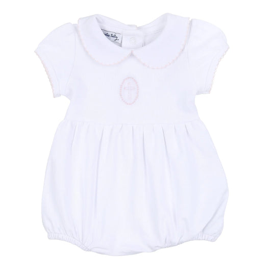 Blessed Emb Collared Bubble