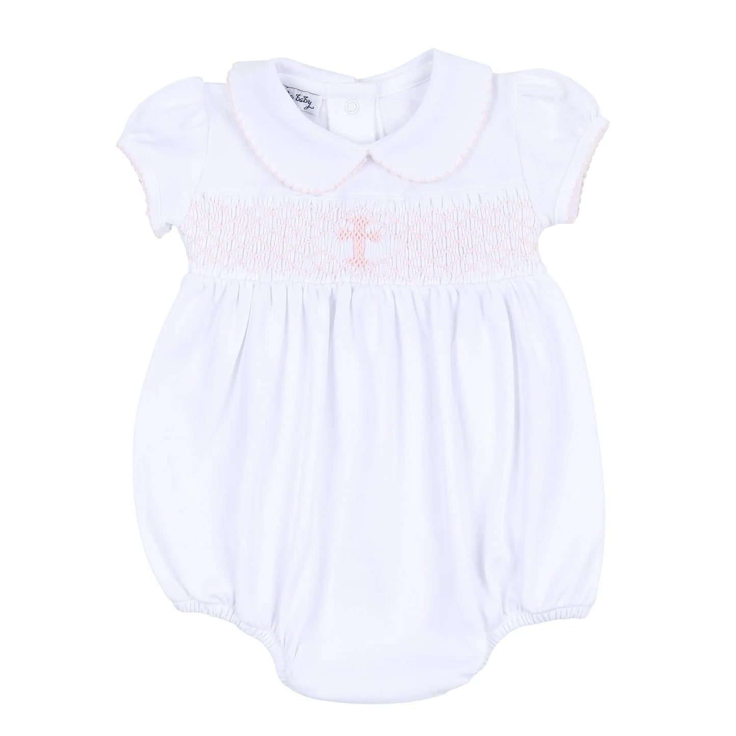 Blessed Smocked Collared Bubble