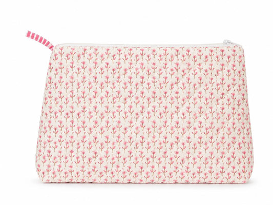 Large Bloom Floral Cosmetic Bag
