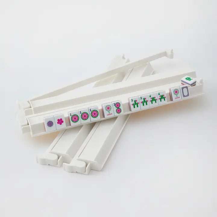White Acrylic Rack and Pusher Set