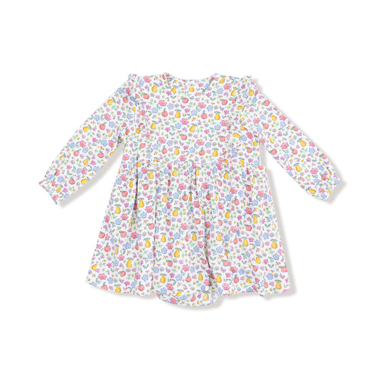 Fall Fruit Floral Ruffle Bodysuit