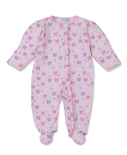 Billowy Bows Zip Footie