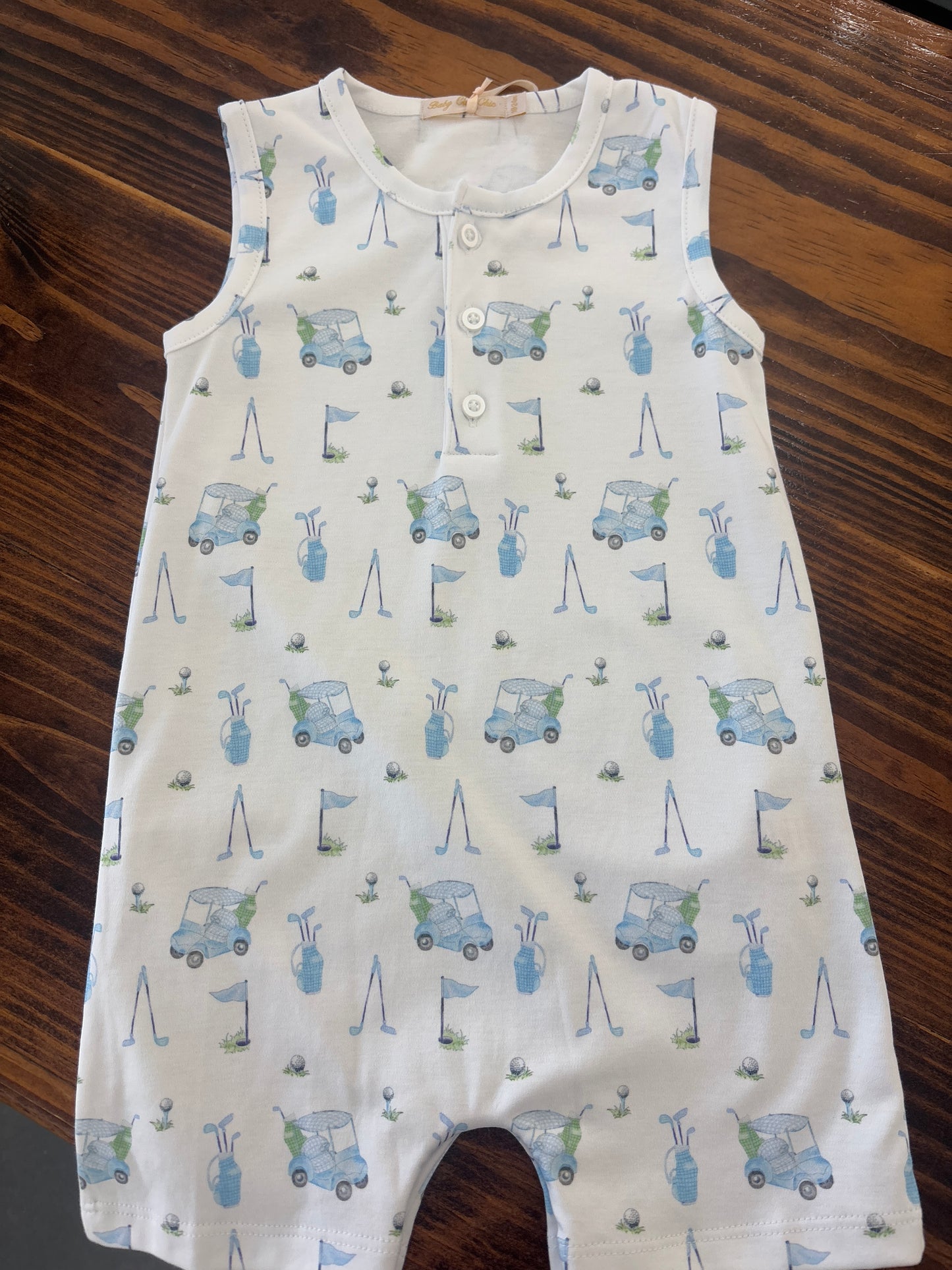 Lt. Blue Golf Romper