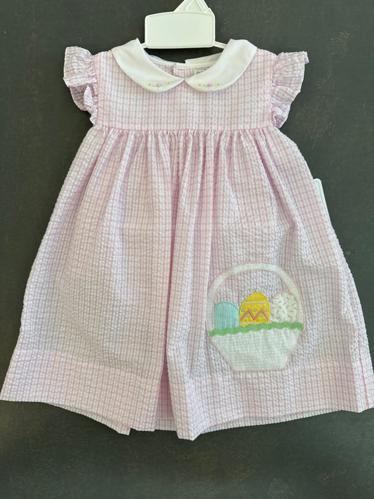 Pink Easter Basket Dress