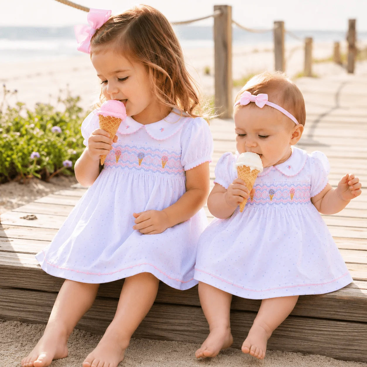 Ice Cream Smocked Dress