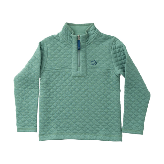 Quilted Zip Pullover