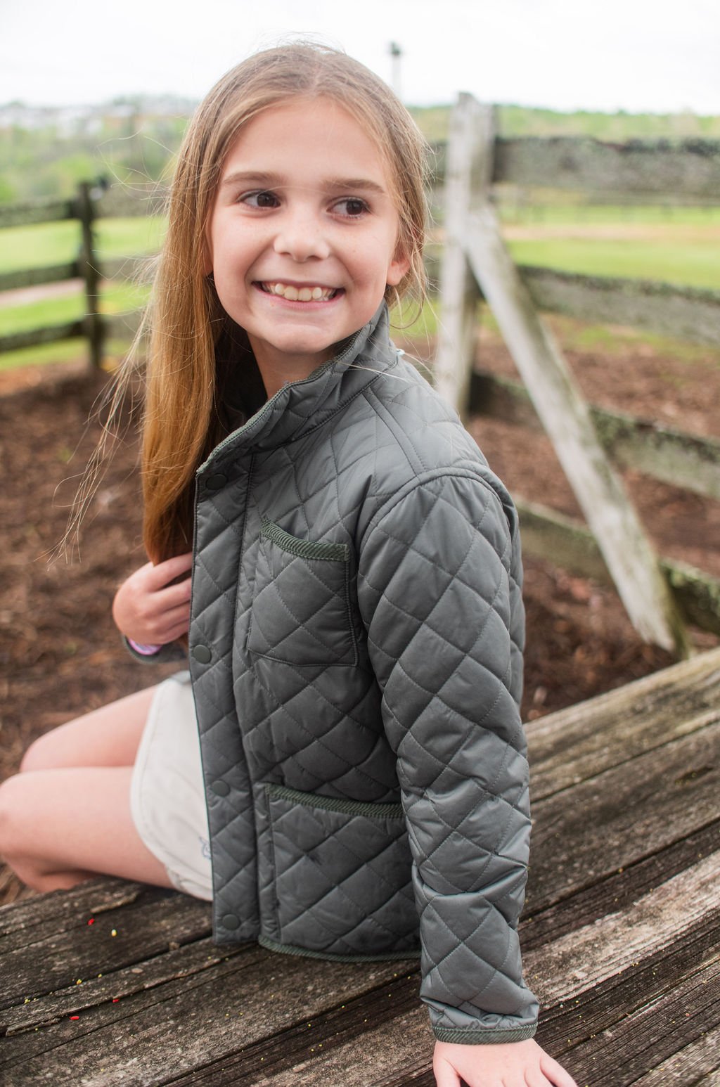 Kids Quilted Barn Jacket