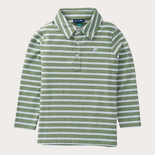 Boy's Long Sleeve Too Cool for School Polo