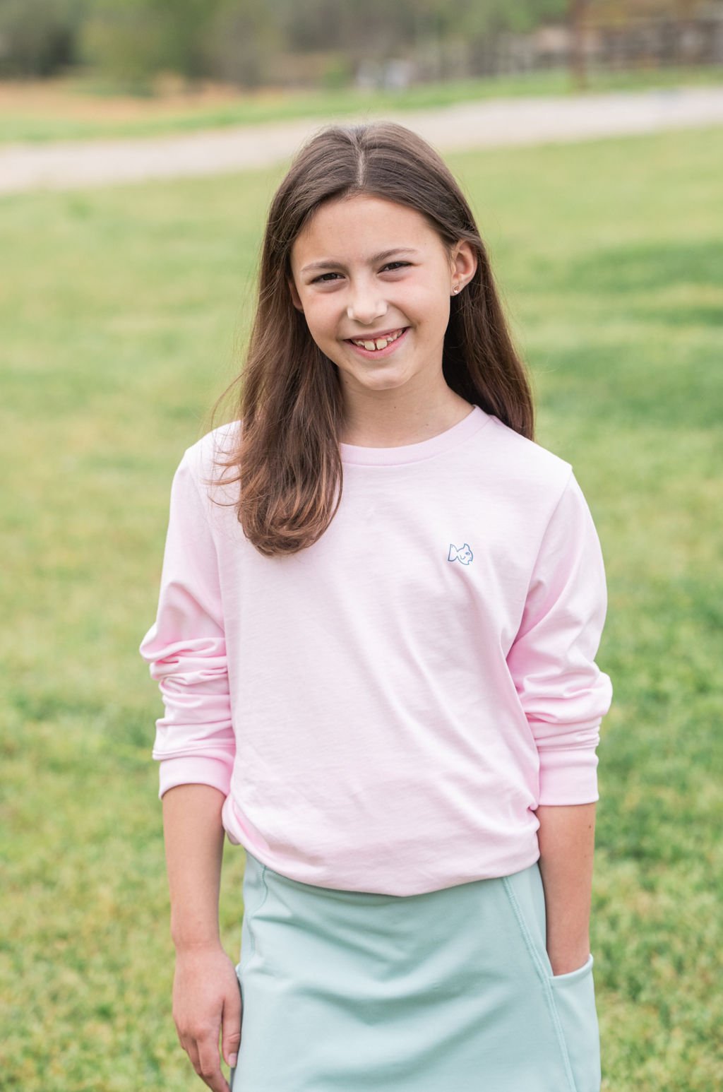 Girls Long Sleeve Cotton T-shirt