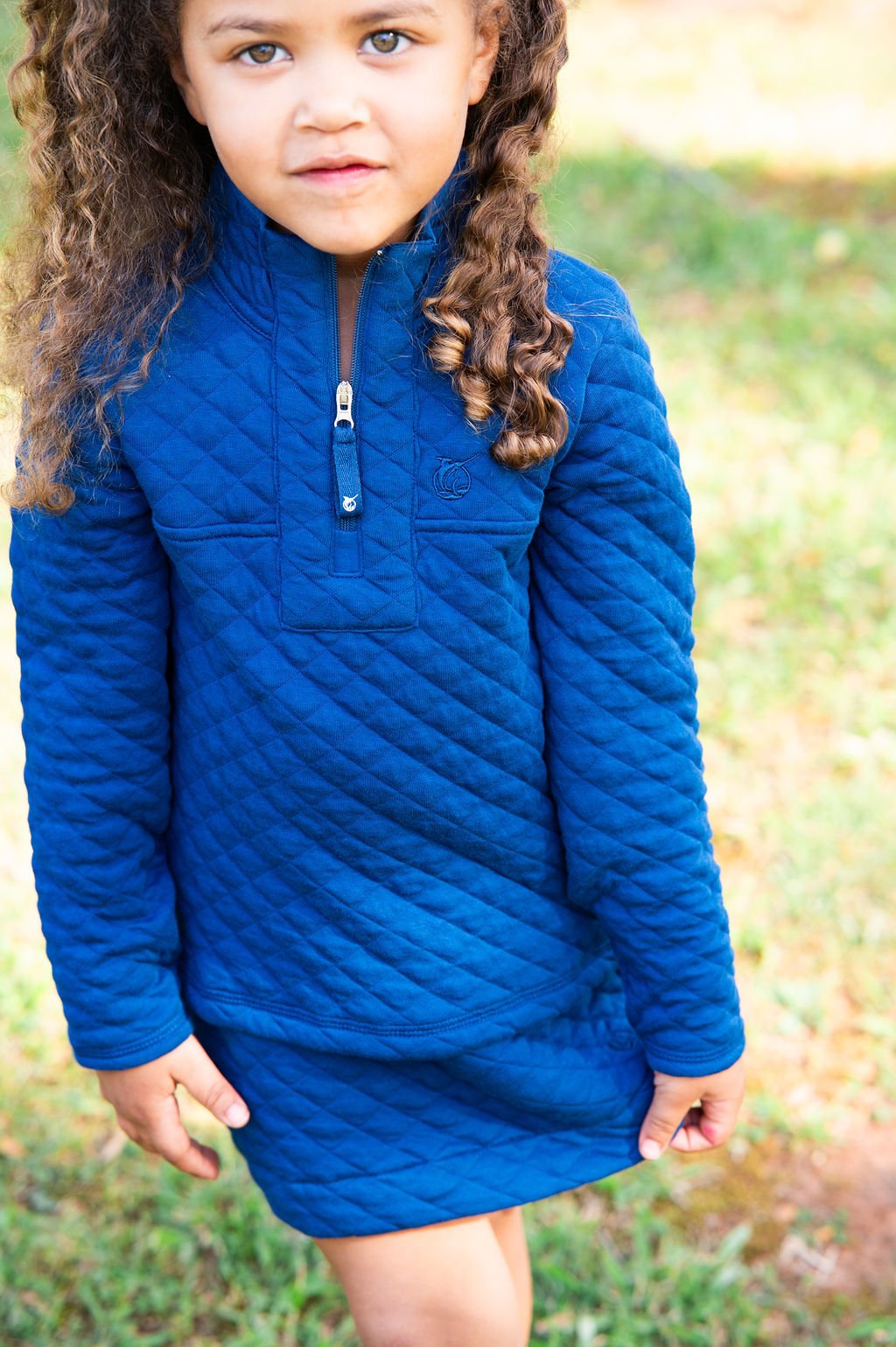 Boys Quilted Zip Pullover