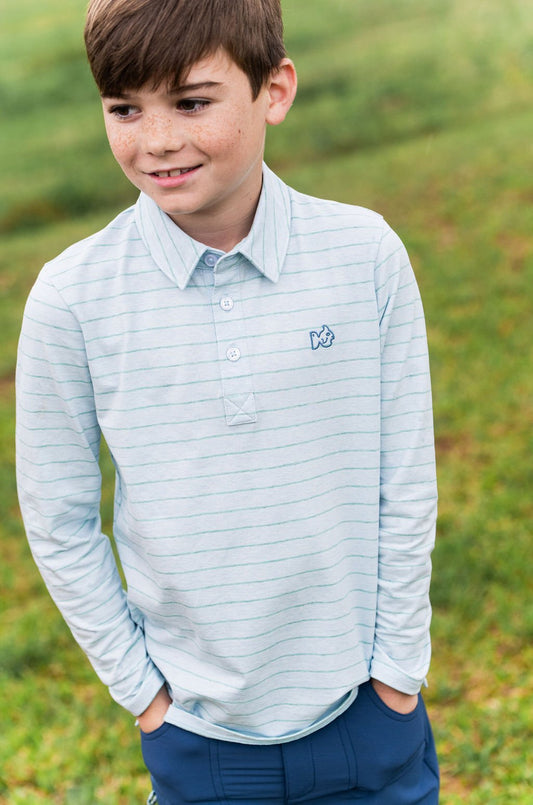Boys LS Too Cool for School Polo
